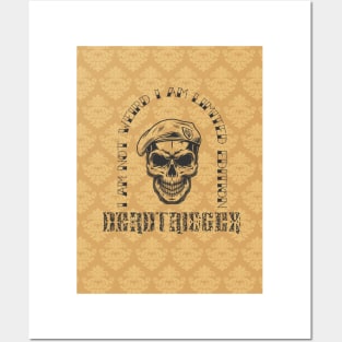 Army Skull typography-Quotes-Print Posters and Art